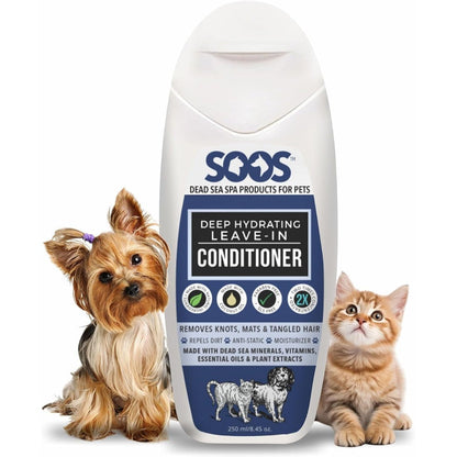 Soos Pets Deep Hydrating Leave In Conditioner front view bottle
