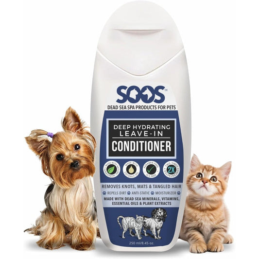 Soos Pets Deep Hydrating Leave In Conditioner front view bottle