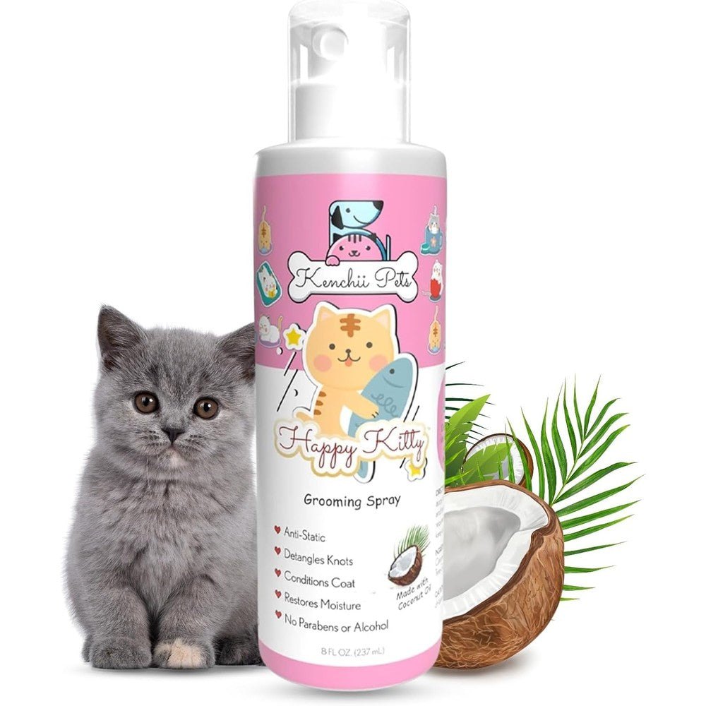 Kenchii Professional Pet Grooming Spray for Kittens and Cats front view