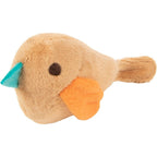 SmartyKat Chickadee Chirp cat toy front view with teal beak and plush body