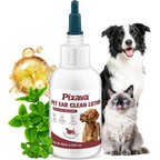 Pixava pet ear cleaning lotion bottle front view