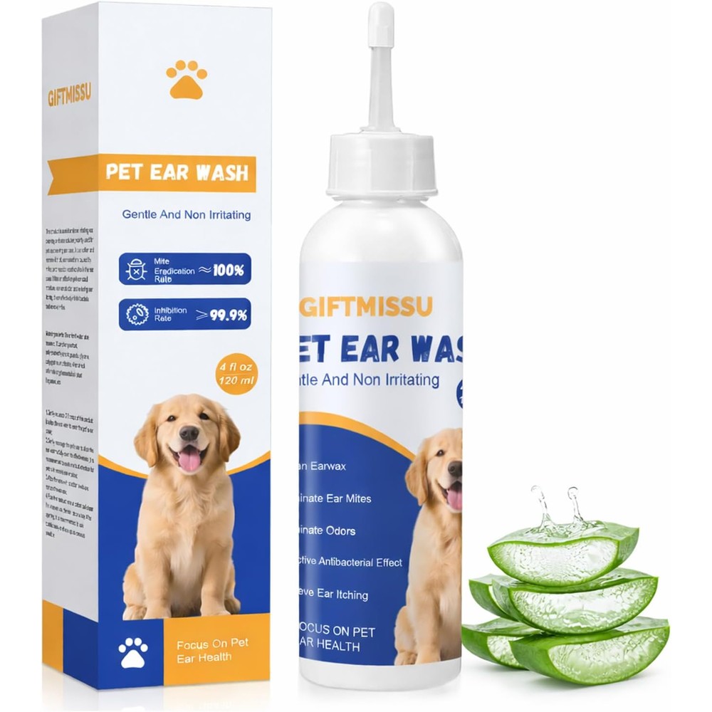 Giftmissu dog and cat ear cleaner bottle front view