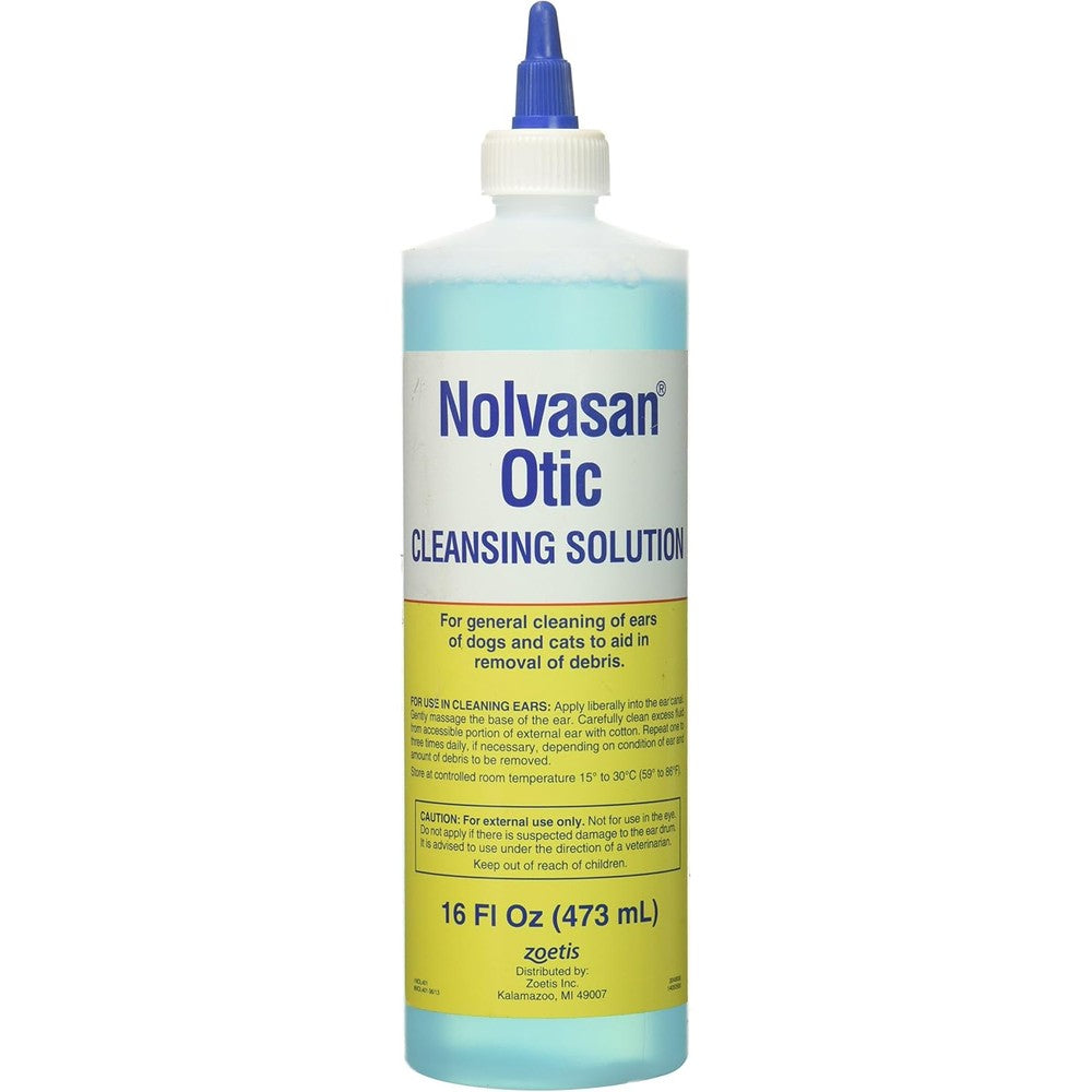 Fort Dodge Nolvasan Otic Cleansing Solution front view bottle commercial product