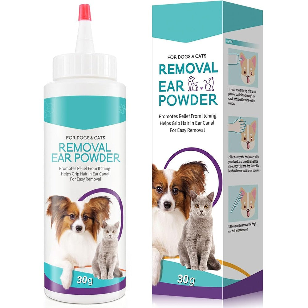 Zixaok Dog And Cat Ear Cleaner Powder 30g bottle front view