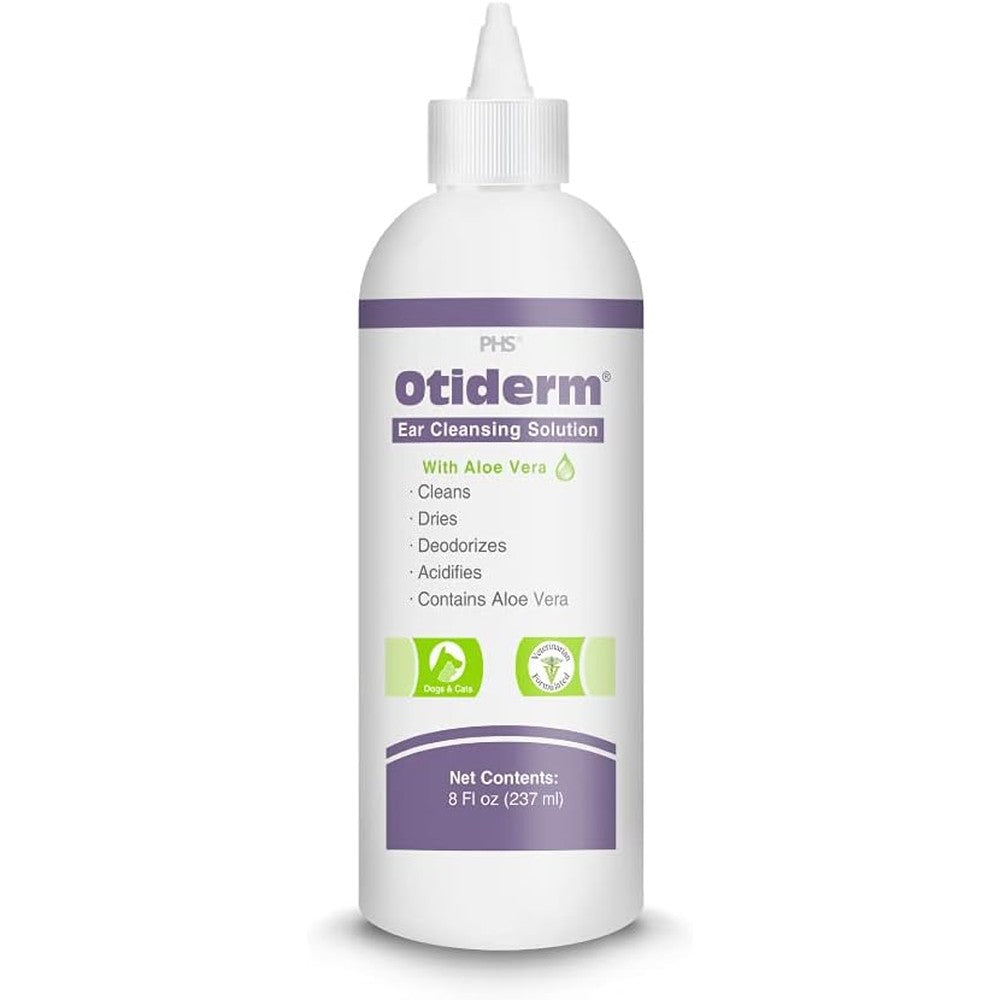 Otiderm ear cleansing solution bottle front view pet care