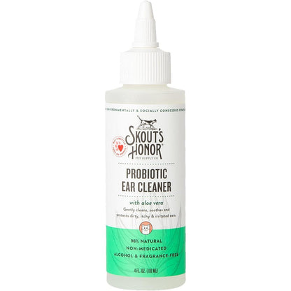 Skout's Honor Probiotic Cat Ear Cleaner front view bottle