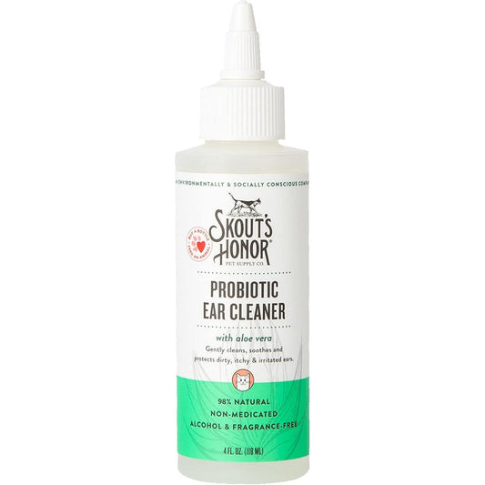 Skout's Honor Probiotic Cat Ear Cleaner front view bottle