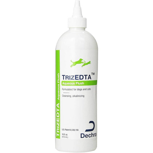 Dechra TrizEDTA Aqueous Flush 16 Fluid Ounce bottle front view