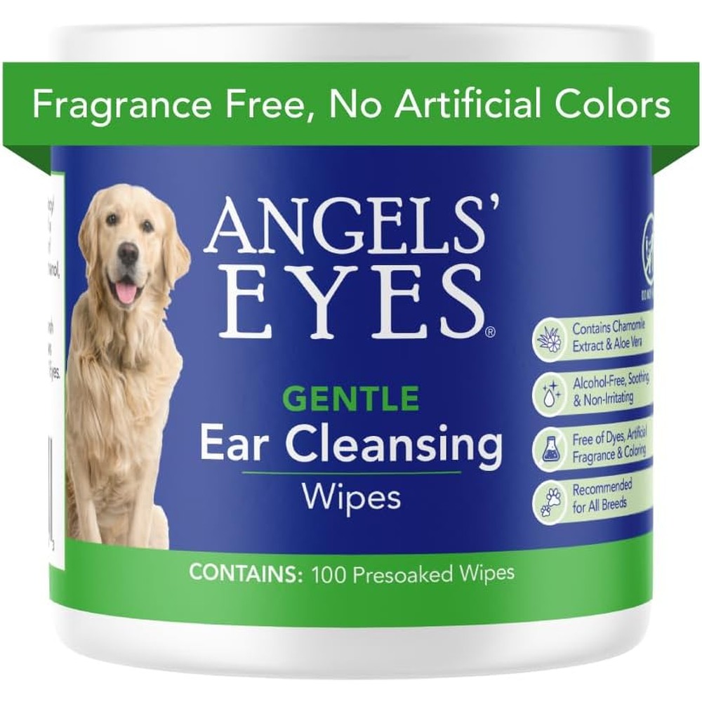 Angels' Eyes Ear Cleansing Wipes 100 count front packaging view