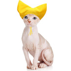 Sezdeki pet shower cap yellow front view for cats