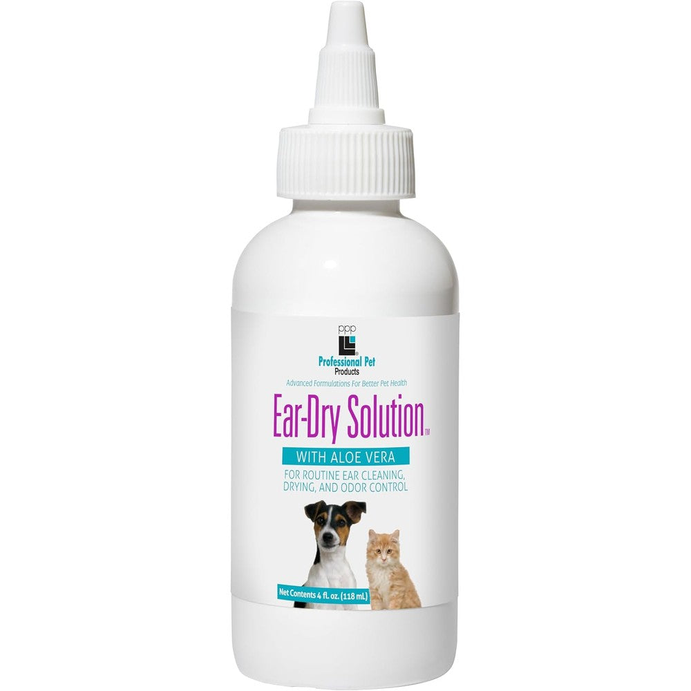 Professional Pet Products Dog Ear Dry Solution 4 Fluid Ounce bottle front view