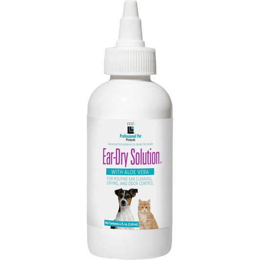 Professional Pet Products Dog Ear Dry Solution 4 Fluid Ounce bottle front view