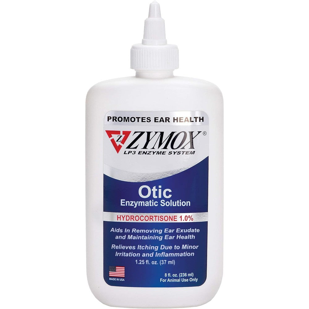 Zymox Otic Enzymatic Solution 8 Ounce front bottle view