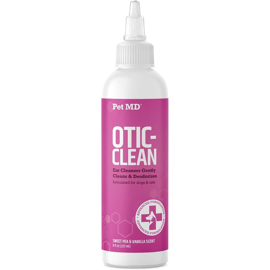 Pet MD Otic Clean Dog and Cat Ear Cleaner bottle front view