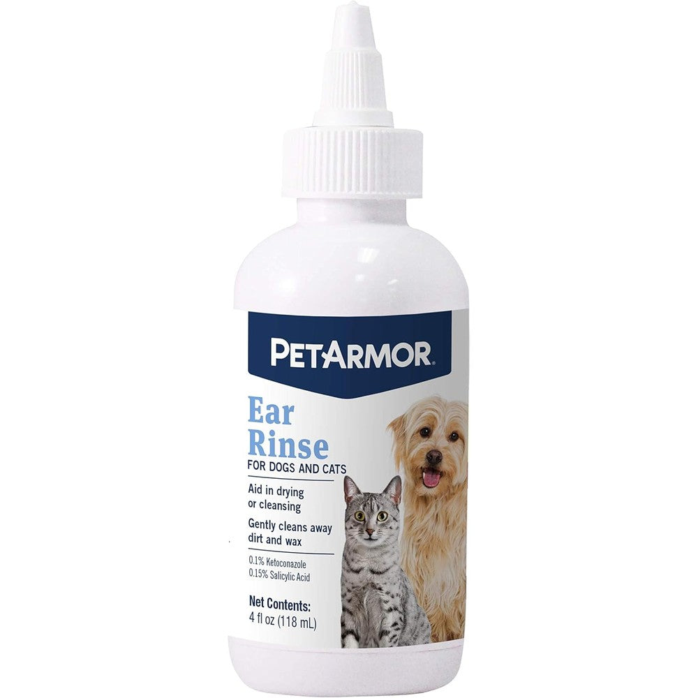 PetArmor medicated ear rinse front view bottle