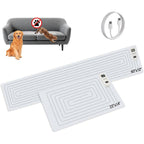 Seerway Scat Pet Shock Mat 2 Pieces In Different Size For Indoor Dog And Cat Training Rechargeable Electric Repellent Mat For Furniture Protection