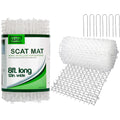 Tapix clear cat scat mat front view showing plastic spikes