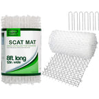 Tapix clear cat scat mat front view showing plastic spikes