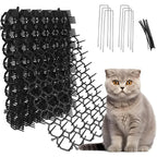 Oceanpax cat scat mat front view showing plastic spikes and black mesh grid