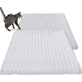 Nuanchu 12 Pieces Cat Deterrent Mat With Spikes 16 X 13 Inches Clear Pet Repellent For Indoor And Outdoor Garden Sofa Counter Protection