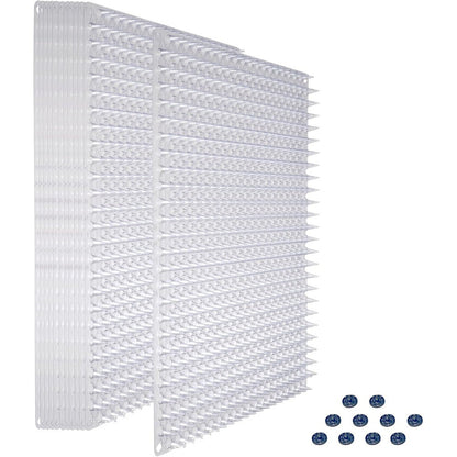 Ridgesun 12 Pack Cat Spike Mat With High-Low Spikes Interlocking Scat Mat For Indoor Countertops And Outdoor Garden Digging Deterrence