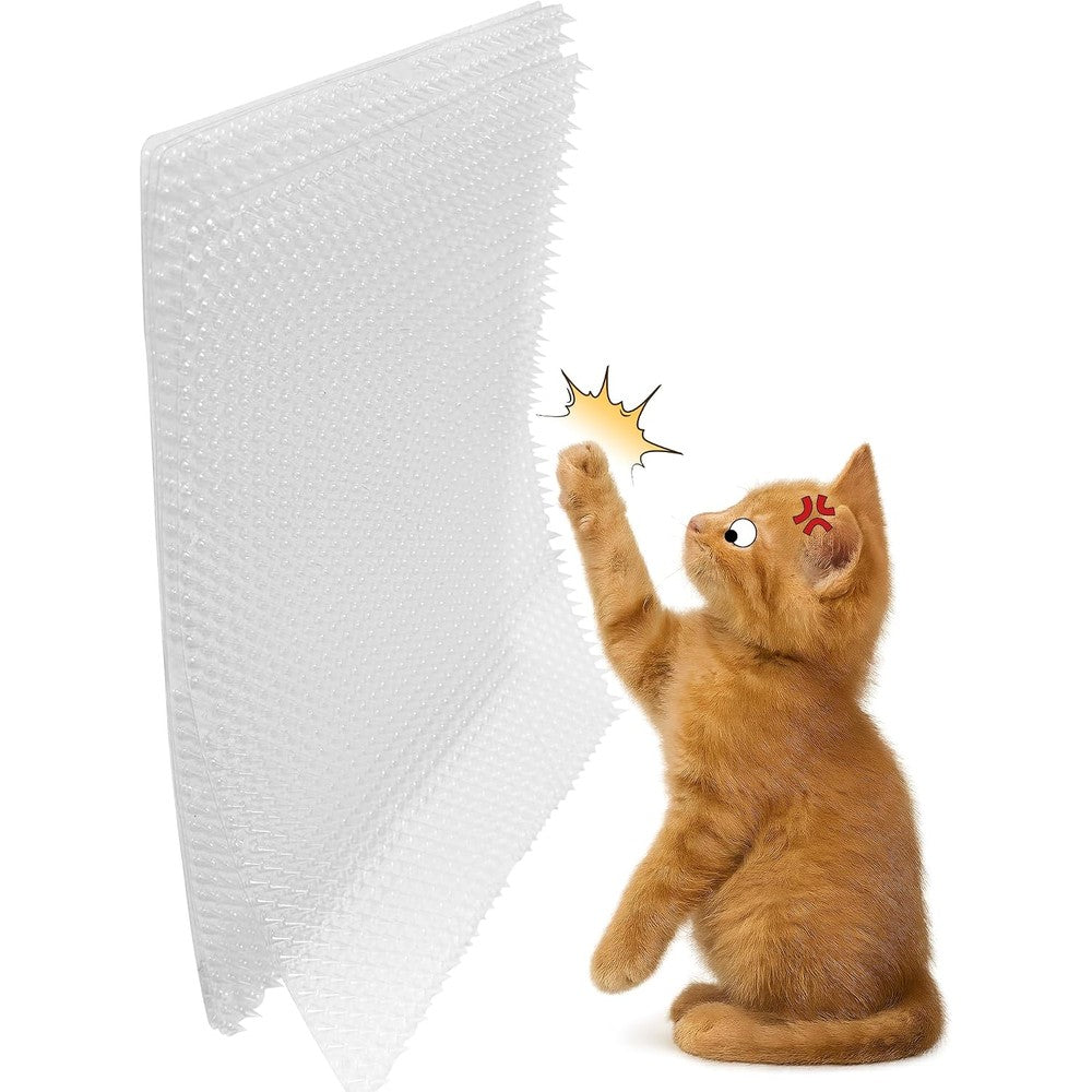 Kokmeya 24 Pack Scat Mat For Cats 13 By 16 Inch Cat Deterrent Mat With 0.5 Inch Plastic Spikes For Indoor And Outdoor Pet Training