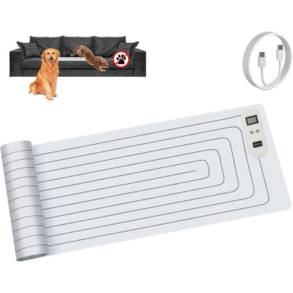 Seerway Pet Shock Mat For Dogs And Cats 60 Inch By 12 Inch Rechargeable Electric Training Mat For Furniture Protection