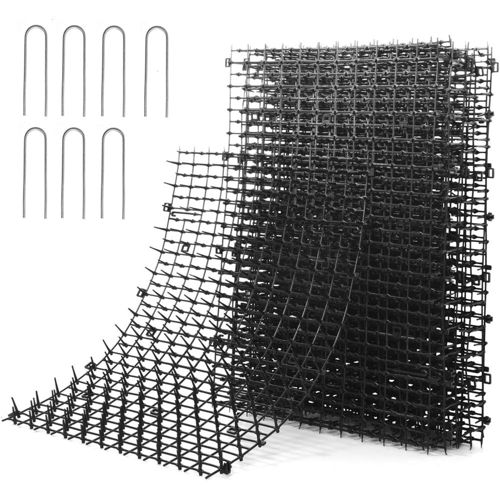 Pomeat cat scat mat front view showing plastic spikes