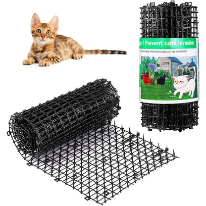 Aurnoet Cat Scat Mat With Spikes 6.5 Feet Cat Deterrent Mat For Dogs And Cats Humane Plastic Prickle Strip For Indoor And Outdoor Use