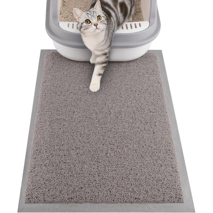 Ondware Cat Litter Mat front view showing high density mesh structure in gray color.