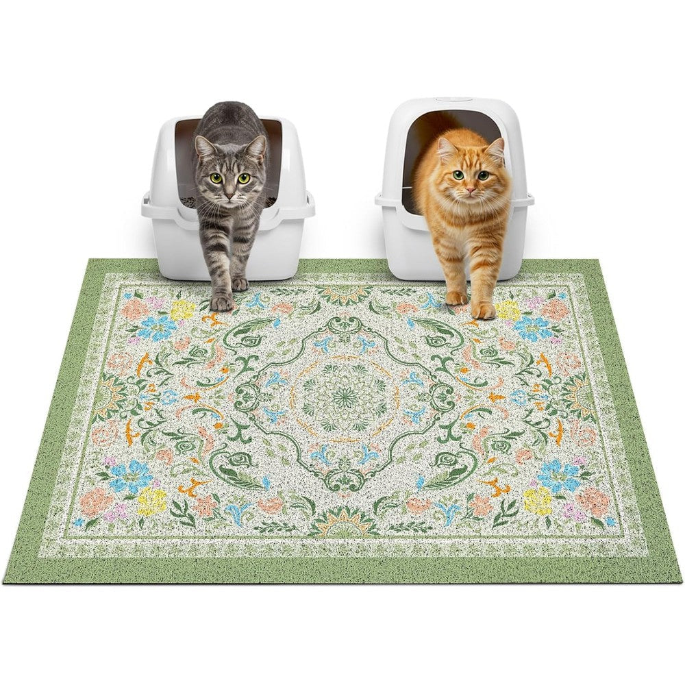 Glittme cat litter mat front view showcasing the high density mesh pattern
