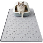 Garoopion silicone cat litter box mat front view premium pet floor protection