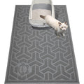 UPSKY Cat Litter Mat front view showing large gray textured trapping surface