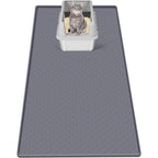 Bartuke extra large silicone cat litter mat front view showcasing textured scatter control surface