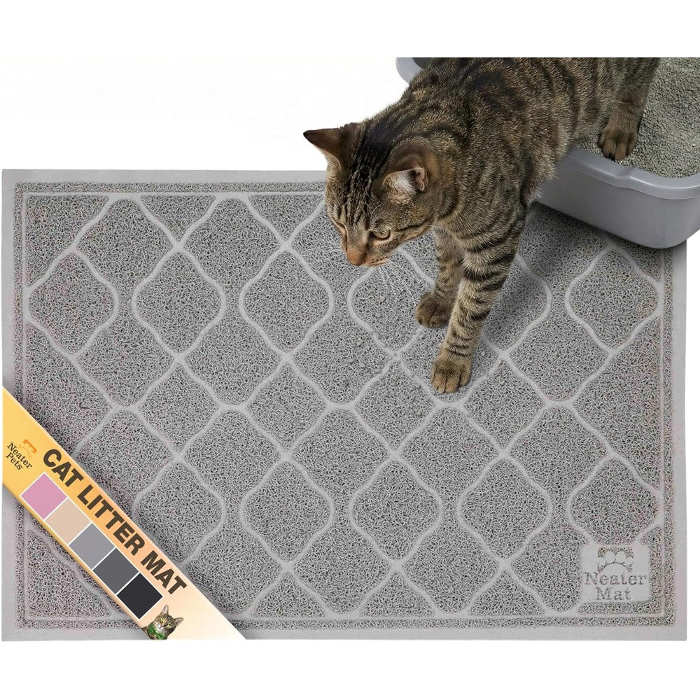 Neater Pets Neater Mat cat litter mat front view grey