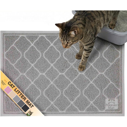 Neater Pets Neater Mat cat litter mat front view grey