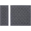 Unipaws cat litter trapping mat front view in gray color