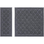 Unipaws cat litter trapping mat front view in gray color