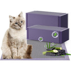 Gardner Pet cat pad refills for litter box front view highlighting the purple odor control layer.