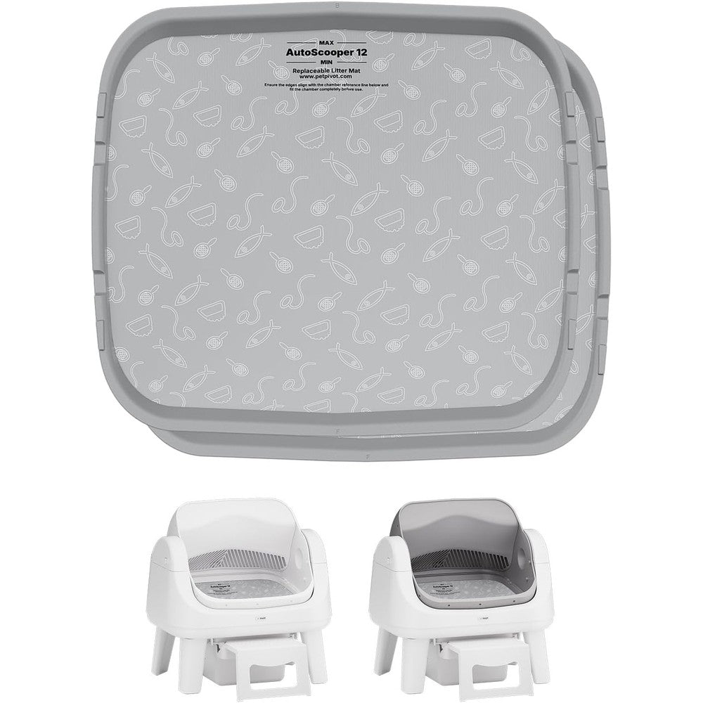 PetPivot litter pad for Autoscooper 12 front view replacement liners