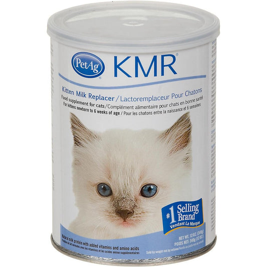 PetAg KMR Kitten Milk Replacer Powder front view authentic imported pet supplement