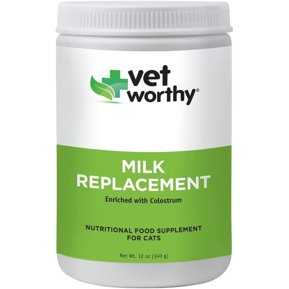 Vet Worthy Milk Replacement for Cats 12 ounce powder front view