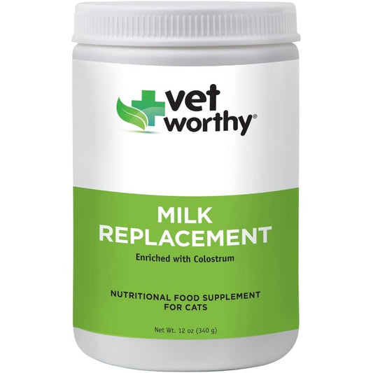 Vet Worthy Milk Replacement for Cats 12 ounce powder front view