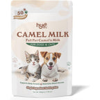 HYE Pets Full Fat Camel Milk Powder packaging front view showing premium dog and cat food supplement.