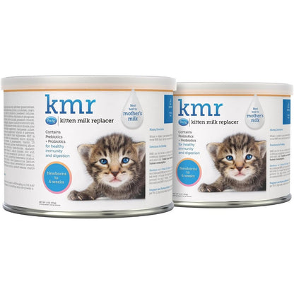 PetAg KMR Kitten Milk Replacer Powder front view of two pack
