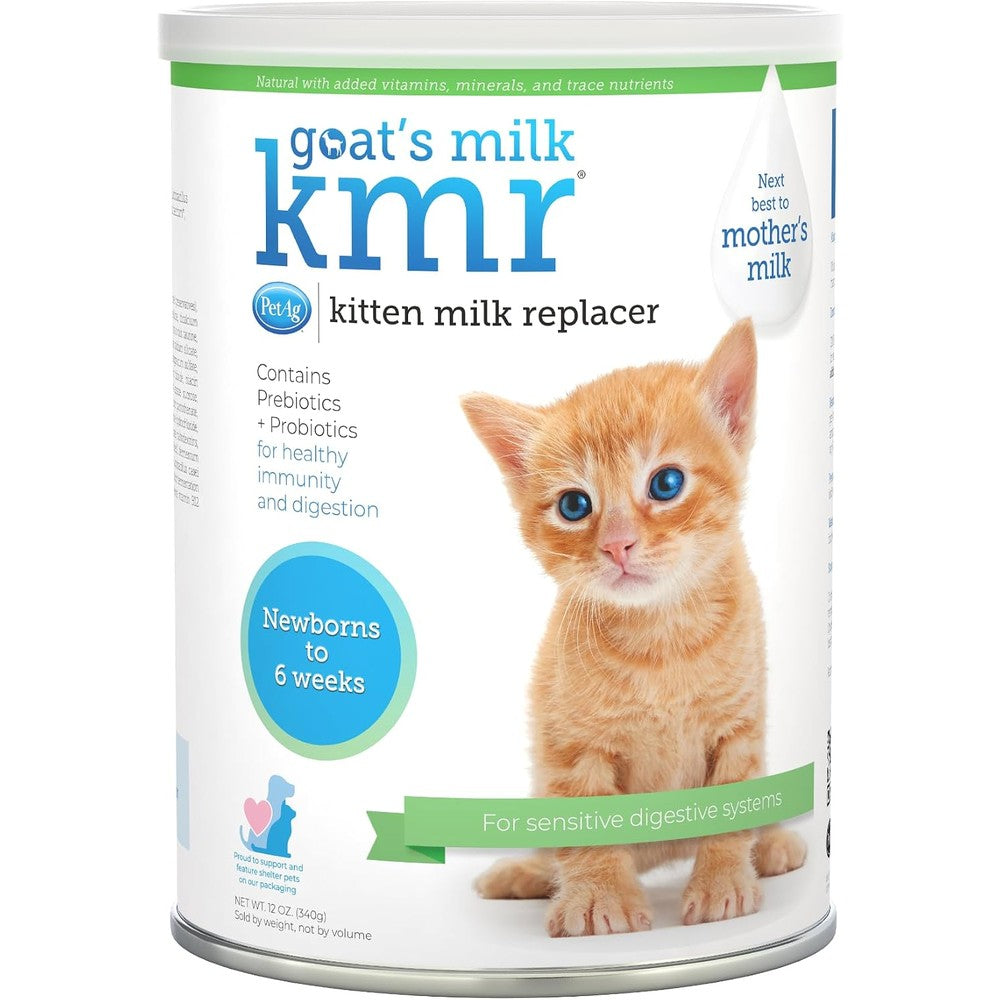 PetAg Goats Milk KMR Kitten Milk Replacer Powder front view packaging