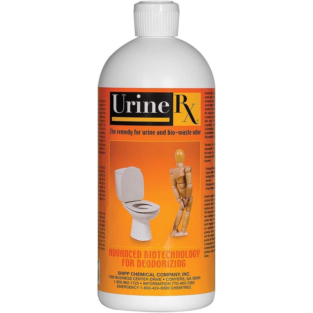 Shipp UrineRx The Remedy For Urine Odor front view bottle authentic USA imported enzymatic cleaner