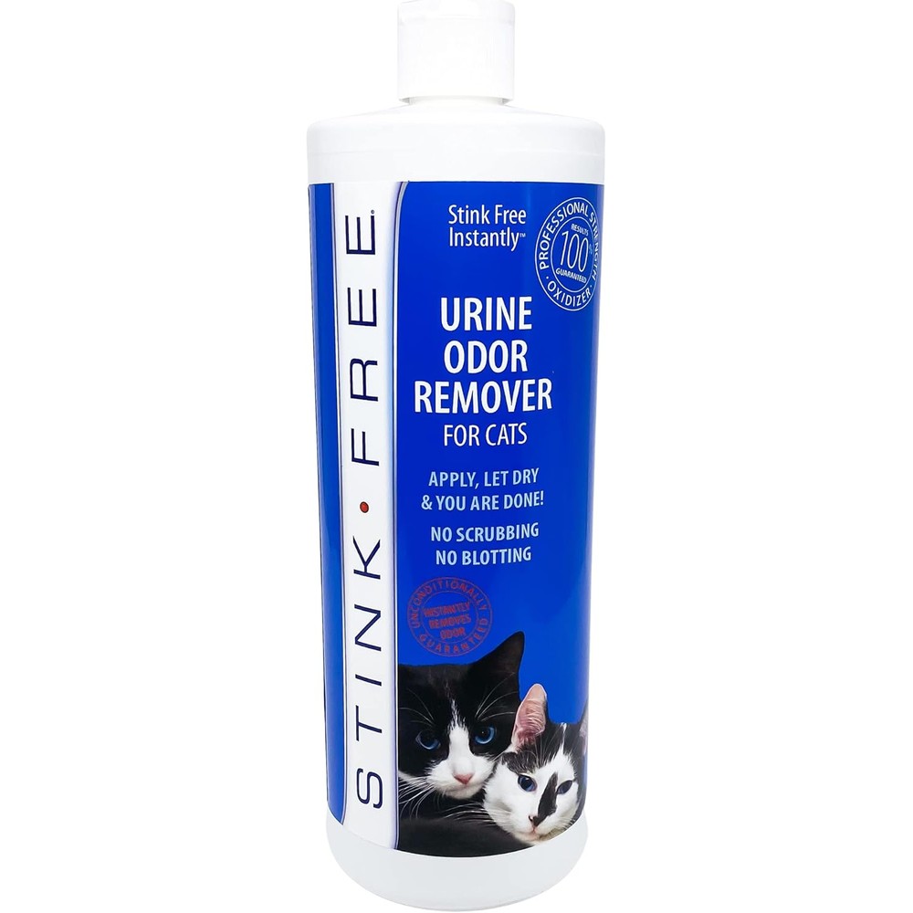 Stink Free cat urine odor remover 32 fluid ounces front view bottle