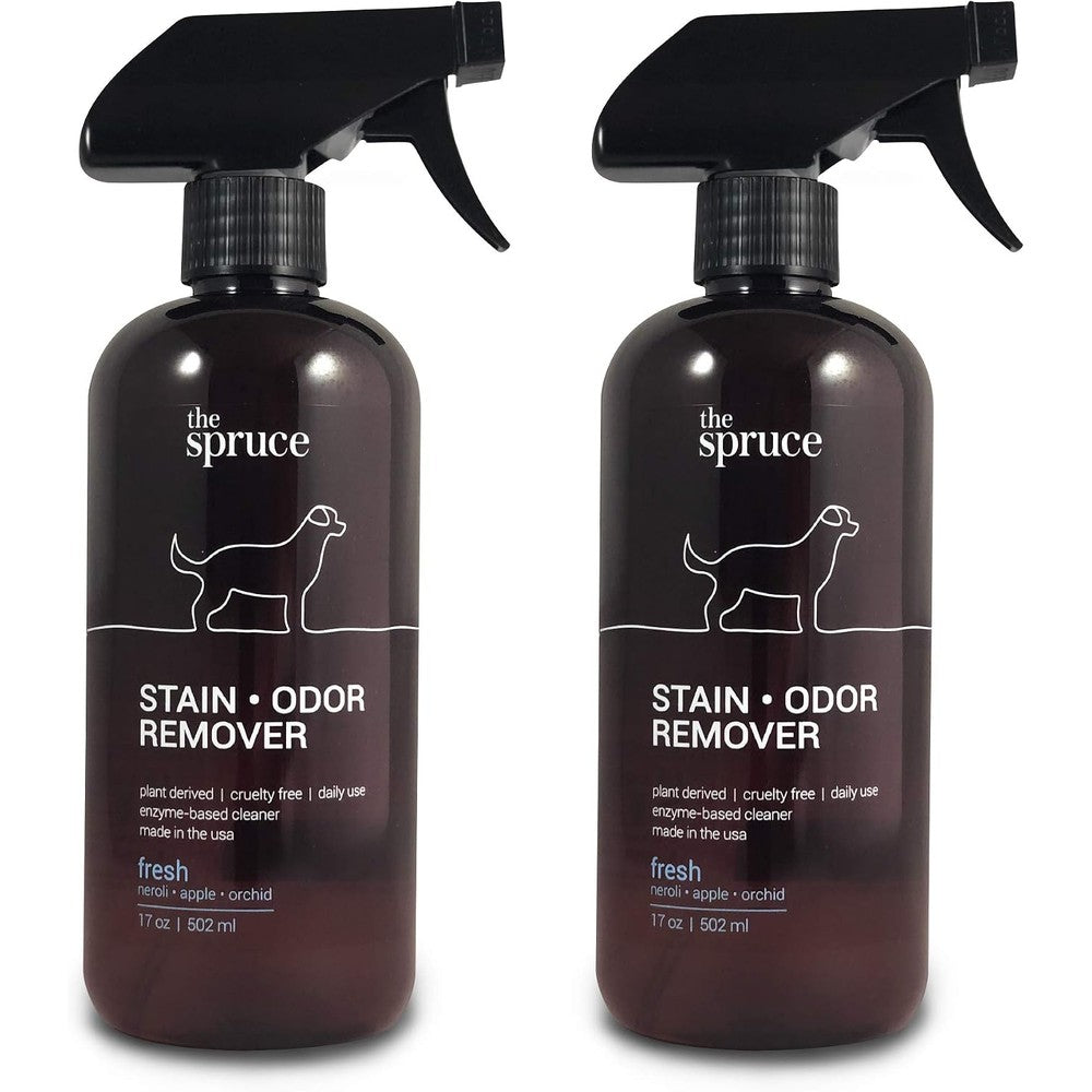 The Spruce Pet Stain And Odor Remover front view spray bottle packaging.