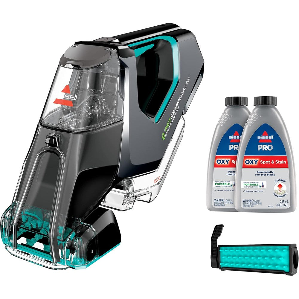 Bissell Pet Stain Eraser PowerBrush front view portable carpet cleaner
